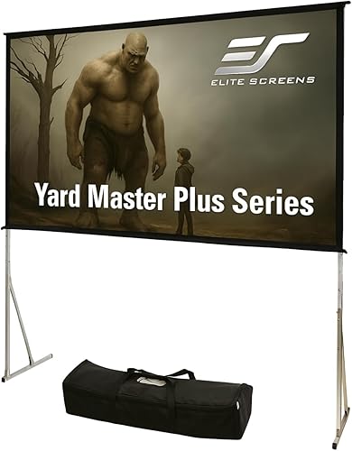 Pantalla para proyector al aire libre con soporte 169, 8K 4K Ultra HD 3D, plegable y rápida YardMaster Plus Front Projection