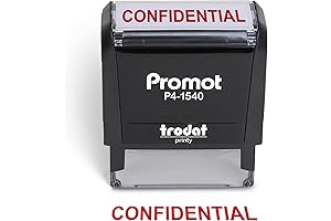 Promot Confidential Self-Inking Rubber Stamp: Discreet Stamp for Sensitive Documents