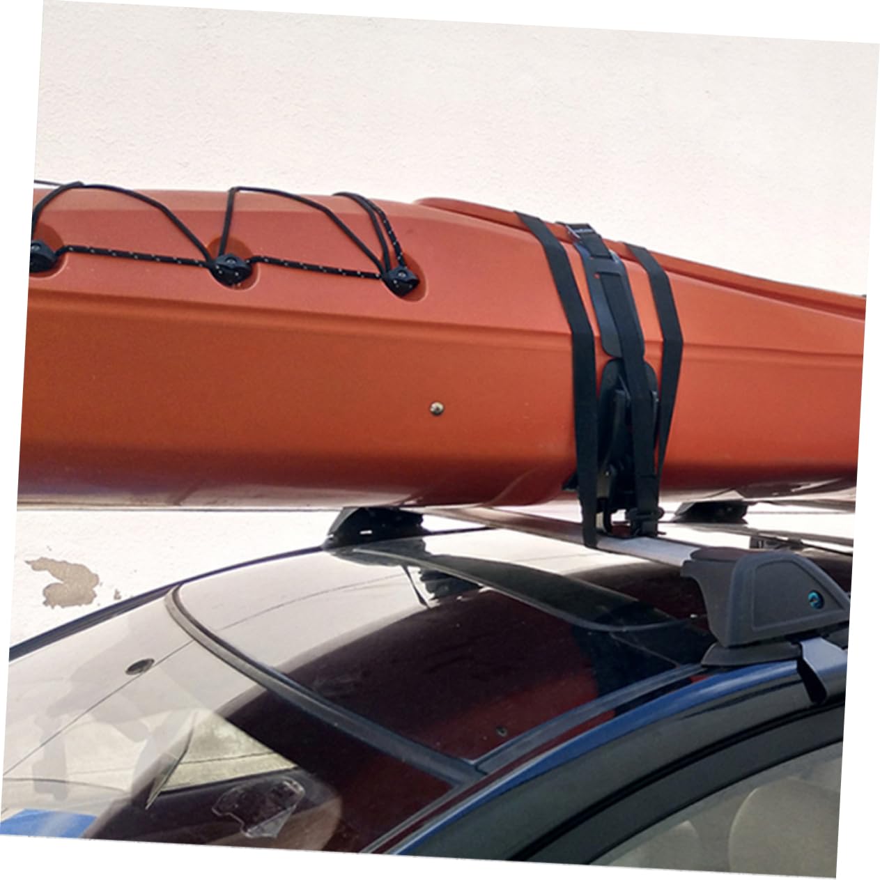 BESPORTBLE Support de Pagaie Couleur Aléatoire pour Kayak et Canoë en Fer Noir Cadre Fixe Sécurisé, Accessoire Pratique pour Transport Automobile