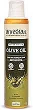 Anveshan Extra Virgin Olive Oil Cooking Spray - 200ml | Extra Virgin, Cold Pressed, Natural; Cook Healthy with 10X LESS Oil | Ideal for Dressing, Baking, Air-Frying | Good for Skin, Hair & Massage