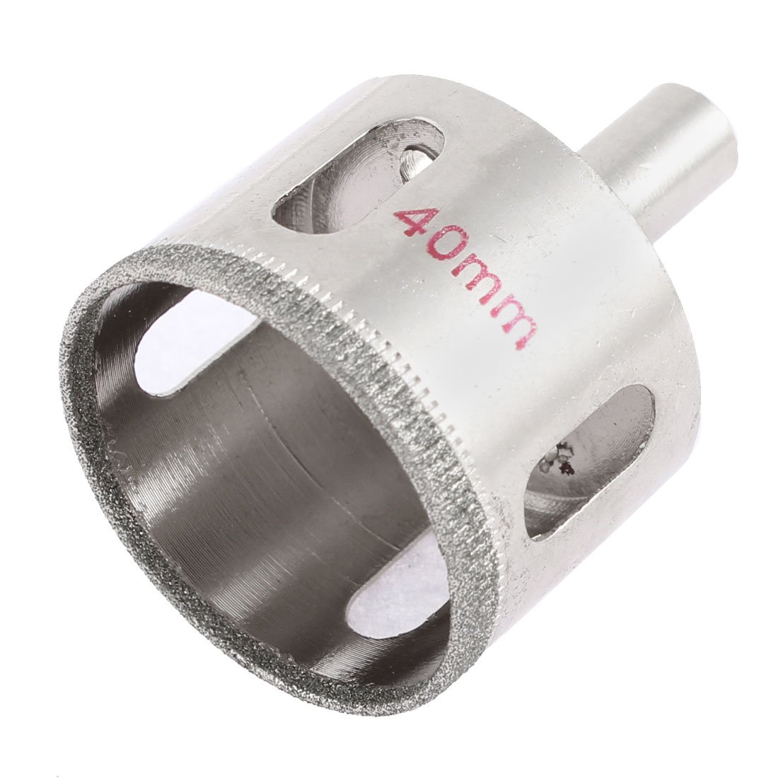 Aexit Ceramic Tile Hole Saws & Accessories Diamond Coated Drilling Glass Hole Saw 40mm Cutting Dia Hole Saw Sets 10mm Shank