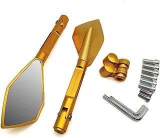 Espelhos De Motocicleta Cnc Espelhos Retrovisores De Moto Acessórios De Espelhos Laterais Para YAMA-&HA WR 250X 250R 450F TTR 125 250 600 TTR250 TTR600 Guiador de bicicleta Espelho retrovisor (Color