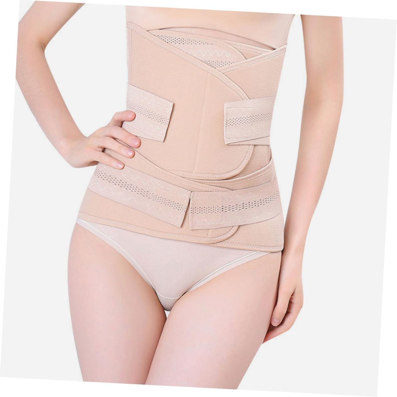 3pcs Postpartum Belly Bands Belly Binder Pregnancy Girdle for Puerpera Supply Khaki