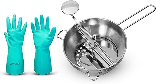 Cinsa Grantie-Ware Deluxe Food Mill- Molino de alimentos para salsa de tomate, colador de tomate, molinillo de tomate, rallador, disponible con