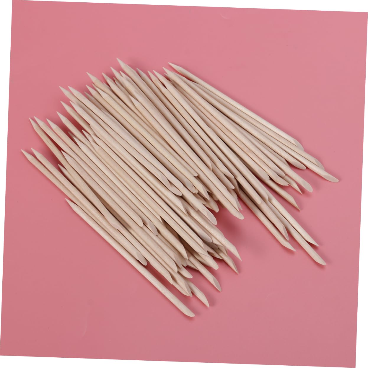 Housoutil 1000piezas Palos De Madera Para Manicura Empujadores De Cutículas De Naranja Utensilios Para Cuidado De Uñas Removedores De Cutículas