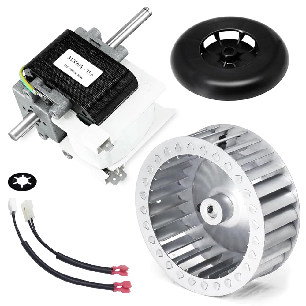 BAY Direct 318984-753 LA11AA005 Draft Inducer Motor Blower Wheel Replacement Kit for Jakel Carrier Payne Bryant Furnace Compatible Part Number J238-