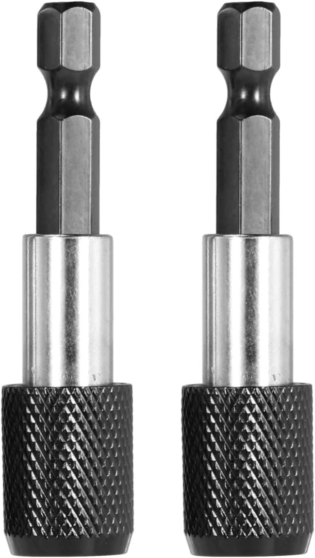 2pcs 1/4 Inch Hex Extension Bar Quick Release Extension Bar Screwdriver