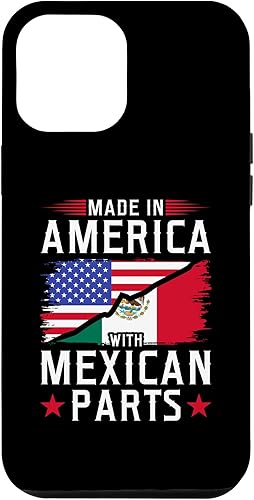 Funda para iPhone 14 Plus con diseño mexicano de raíces mexicanas fabricadas en Estados Unidos