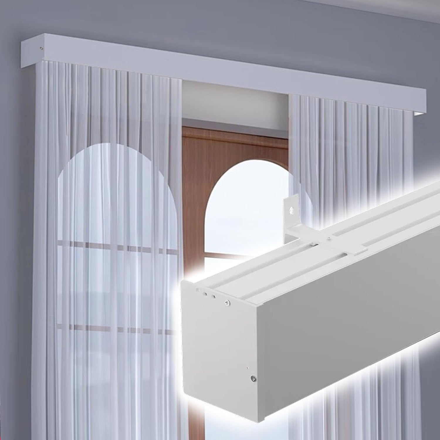 美品✨TUISSDECOR 突っ張り式 アルミブラインド スノーフレーク