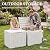 YITAHOME 31 Gallon Deck Boxes Set of 2, Lockable Outdoor Storage Bins for Patio Cushions, Garden Tools, Weather-Resistant Resin Storage Solution, White