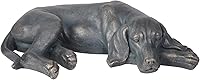 LCdecohome Sleeping Dog Garden Statue - Durable Resin Outdoor Figurine for Patio Lawn Yard Porch Decor & Pet Memorial 22.25"