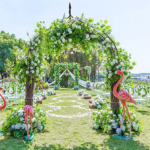 8'5'' High Durable Garden Arch, Garden Arbor With Gothic Style, Metal Wedding Arch For Bridal Party Garden Archway Trellis For Various Climbing Plant 8'4'' High X 4'6'' Wide #TOP1