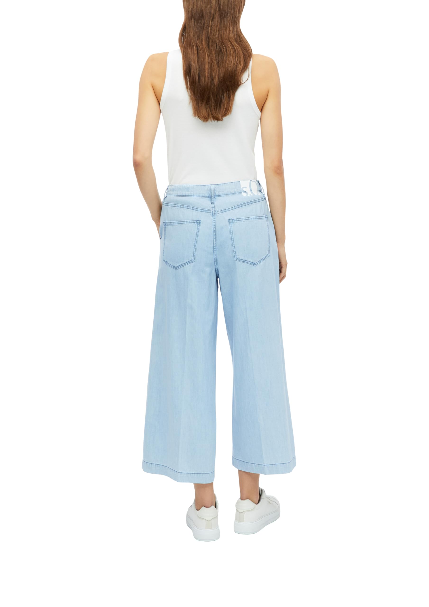 s.Oliver Damen Culotte-Jeans – High Rise, Extra Wide Leg, Relaxed Fit, Baumwolle – Für Urlaub