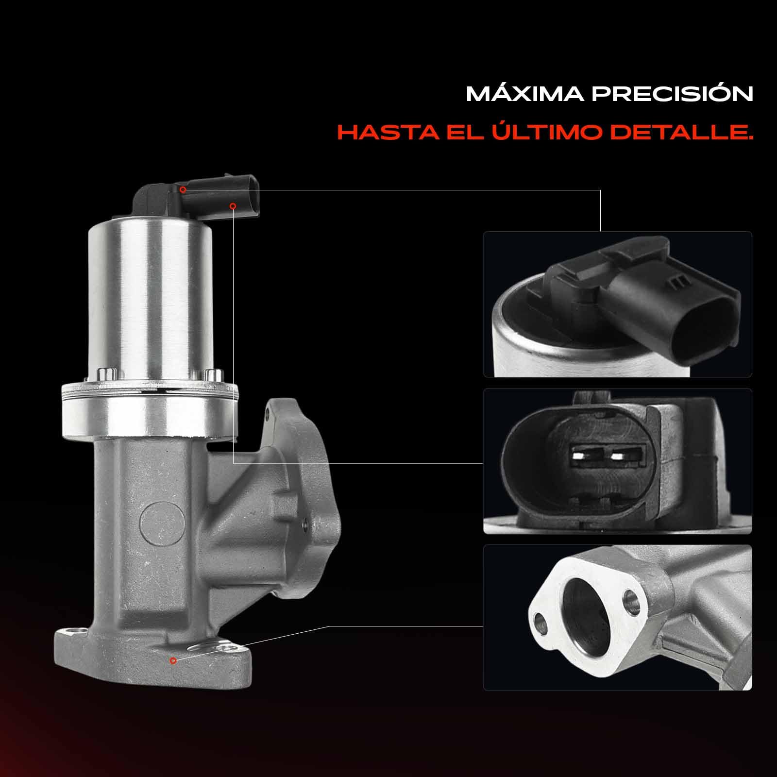 Frankberg recirculación de gases de escape con enfriador de válvula EGR | Compatible con: Cee'D SW ED, Santa Fe II CM, Magentis M.G, Carens III MPV ONU, Grandeza TG, i30 Estate FD, i30 FD