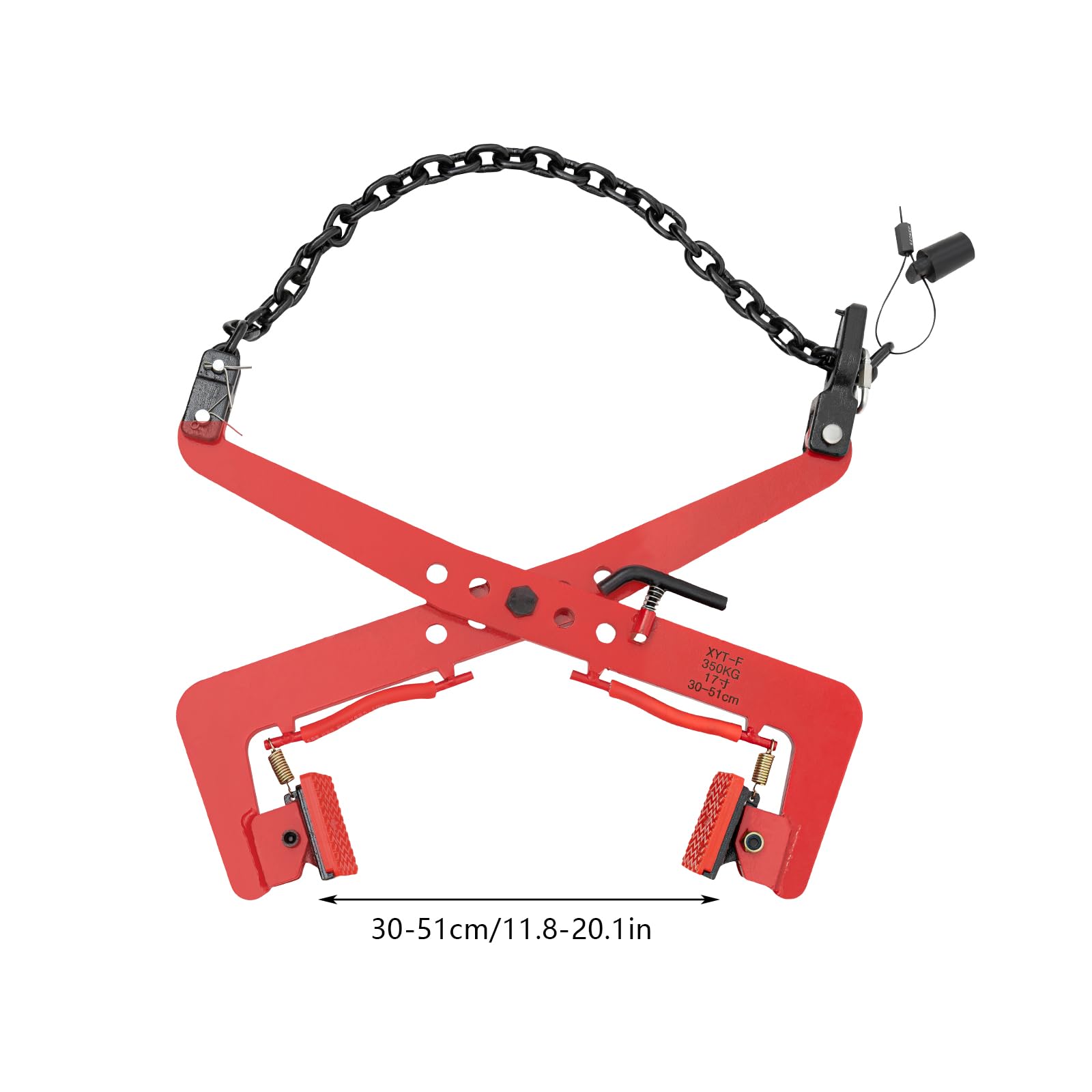 HAPPCUCOE Pallet Puller Clamp,771.6 lbs Lifting Clamps, Adjustable Opening,350Kg Lifting Pliers Vertical Steel Plate Clamp for Lifting Timber, Boards, Wooden Pallets