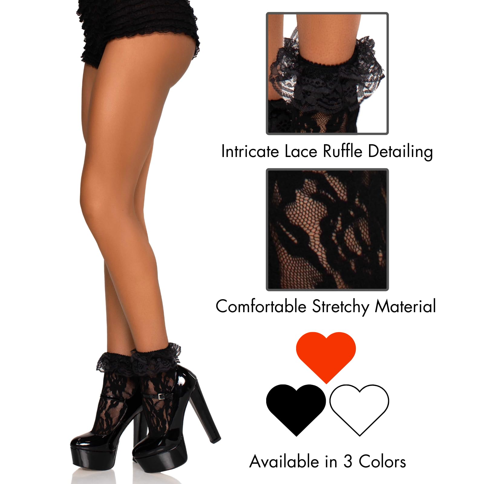 Ruffle Cuff Lace Anklet Socks