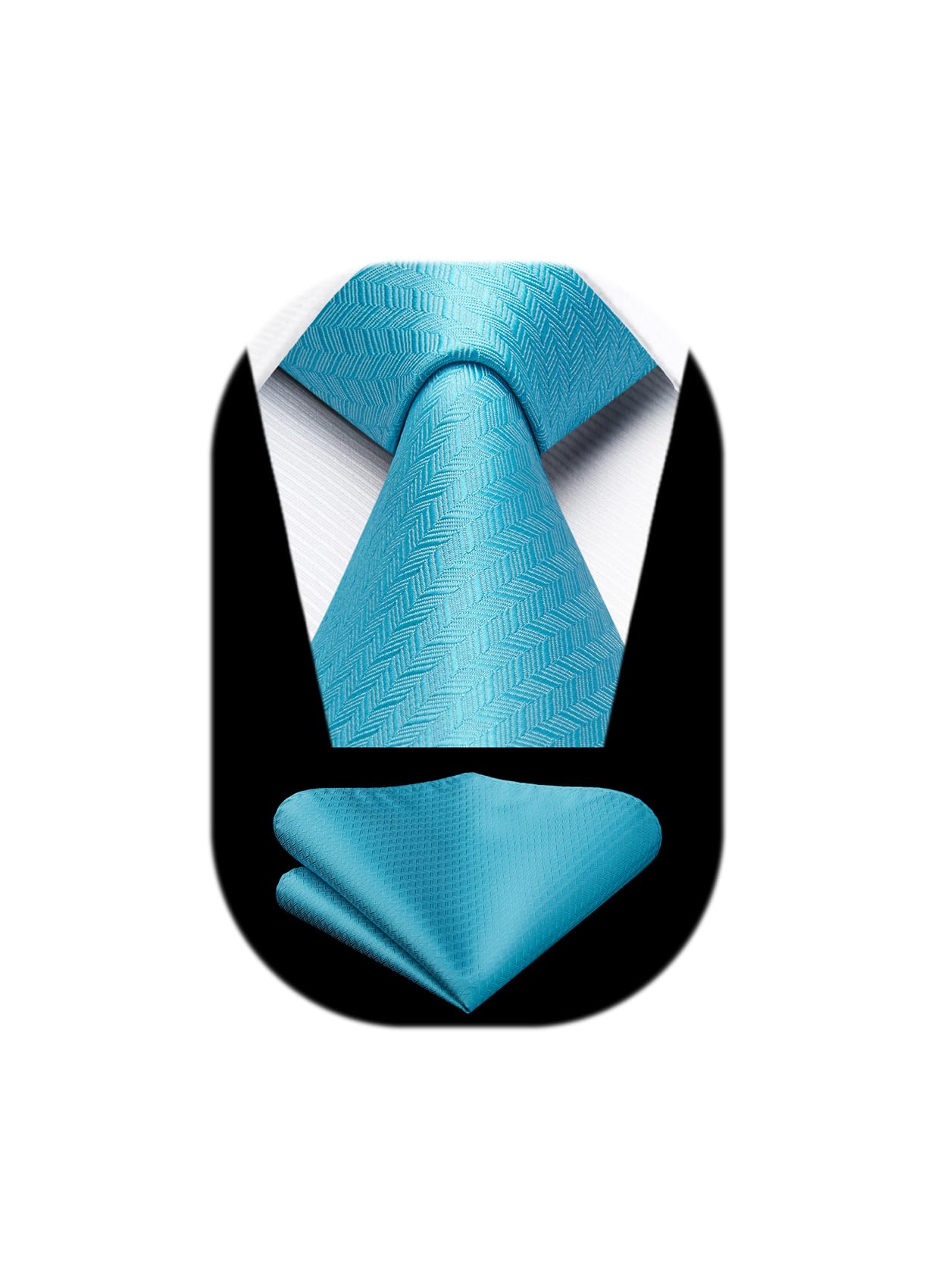 Sponsored Ad – Ties for Men Wedding Tie & Pocket Square Houndstooth Formal Business Plain Necktie Handkerchief Set