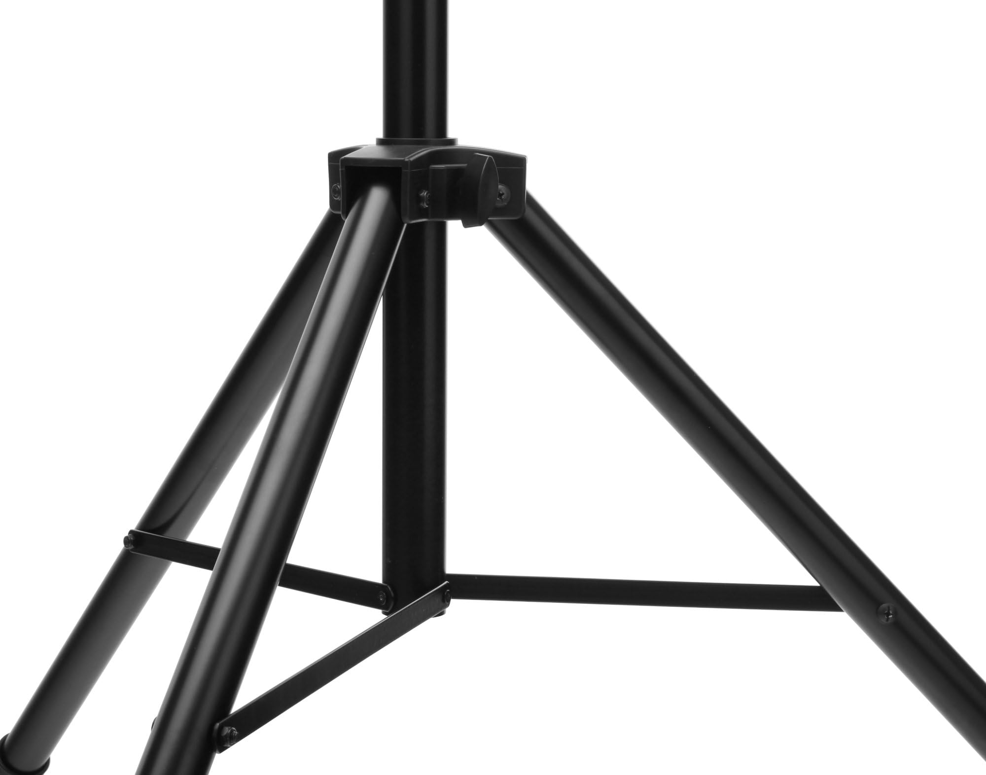 McGrey SPS-1 Pieds d’Enceinte en Acier Noir (Pied d’Enceinte en Acier, Construction Stable à trépied Extra Large, Extensible de env. 130 à 193 cm, capacité Max. 50 kg, Poids : 3,3 kg)