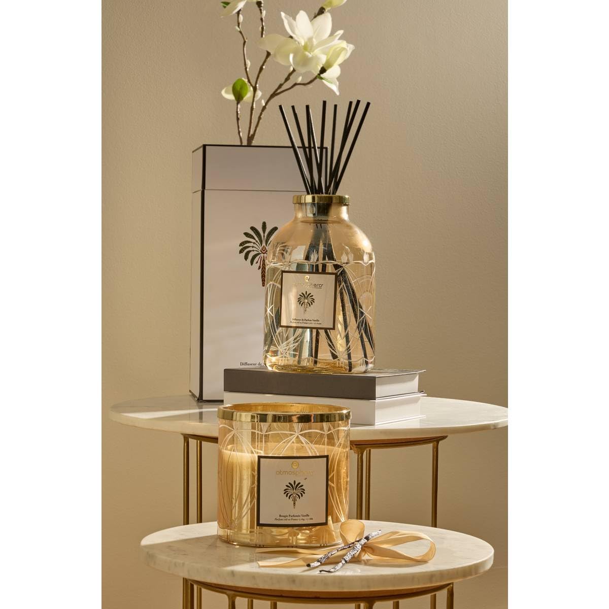 Atmosphera - Vela perfumada palmer con aroma a vainilla, 1,4 kg