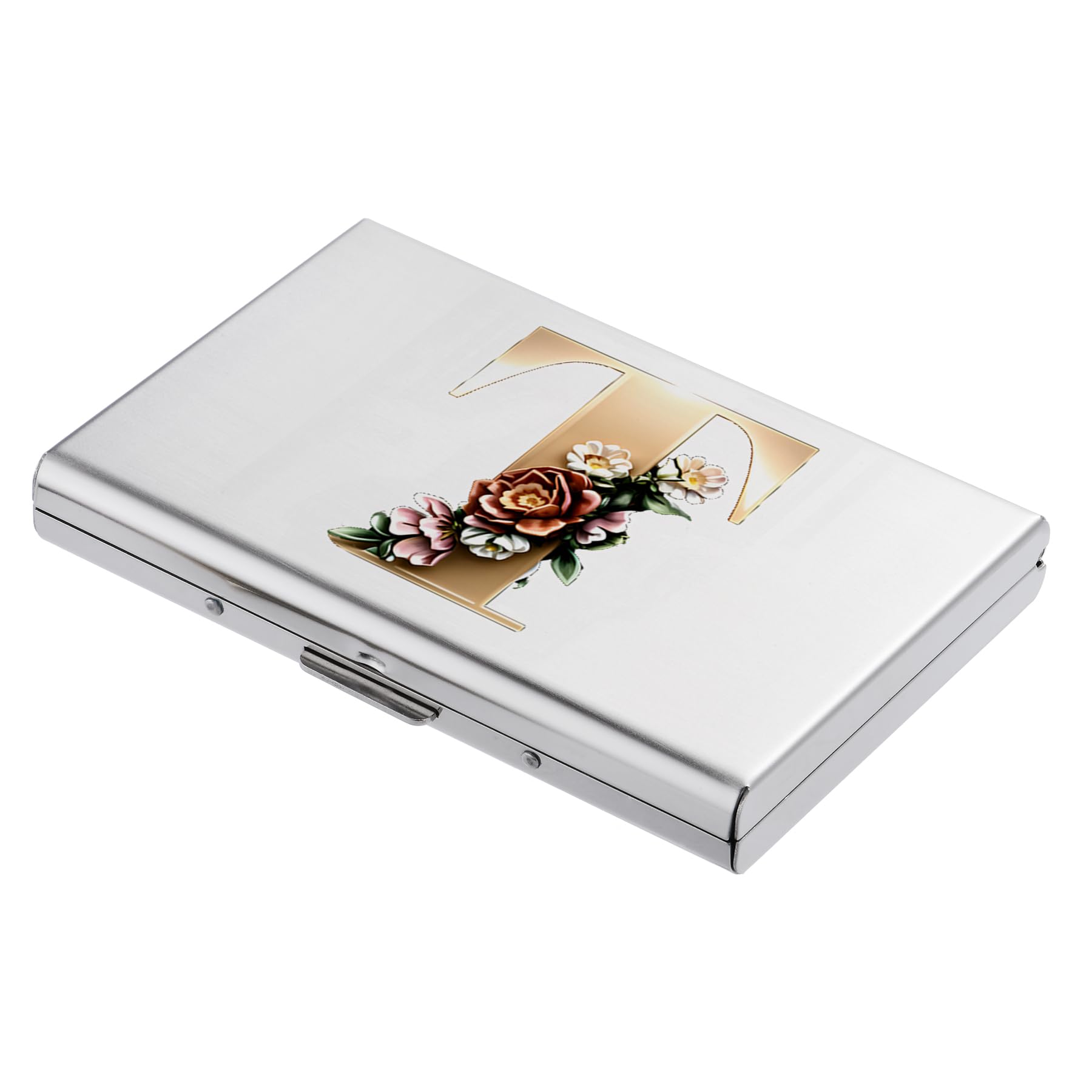 BONSYL Credit Card Holder, Slim RFID Blocking Card Holder Wallet, Fashionable Design and Artistic Patterns Metal Credit Card Holder Wallet, for Men