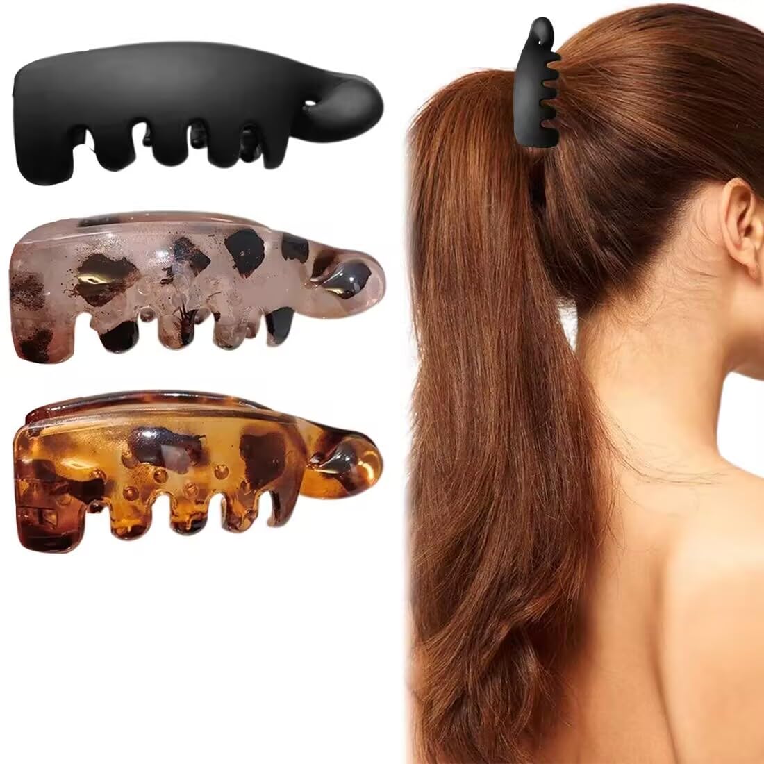 3 set di fermagli per capelli a forma di pesce/clip per capelli clip a