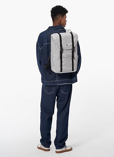 Miniatura 2 de tomtoc Mochila para portátil con solapa de 22 litros, ligera, resistente al agua, Gris, Vintage