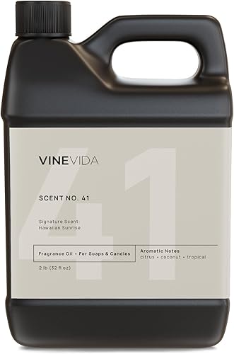 Miniatura 616 de VINEVIDA [4 onzas] Aceite de fragancia de madera de teca de caoba para fabricación de velas y fabricación de jabón, aromas de velas prémium para