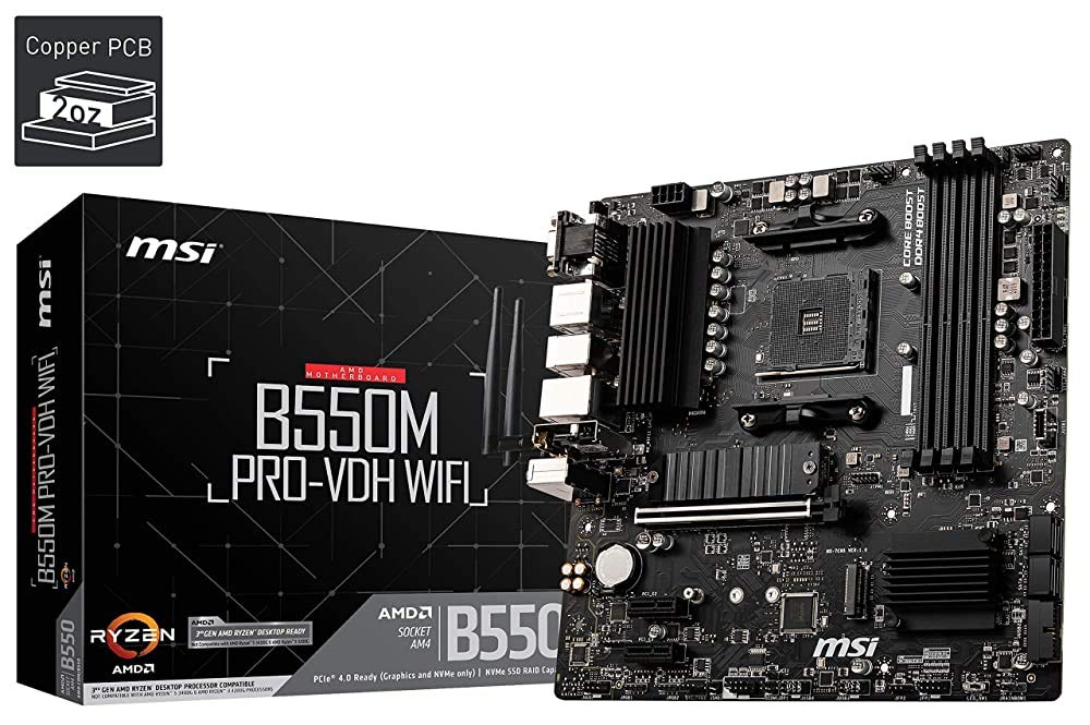 Amazon.com: MSI AMD B550M PRO-VDH WiFi Socket AM4 Micro ATX DDR4