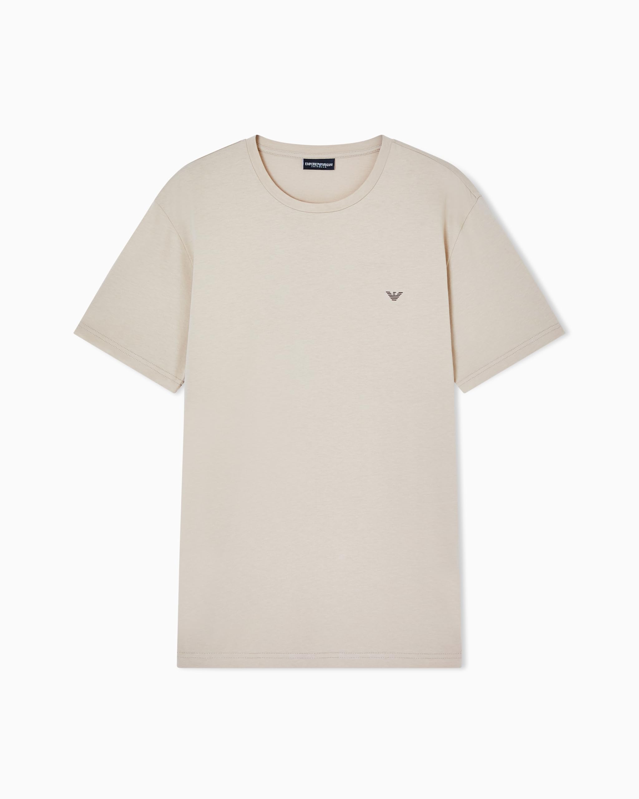 Emporio Armani Men' Beige T-Shirt Beachwear in Size S, Sports Direct