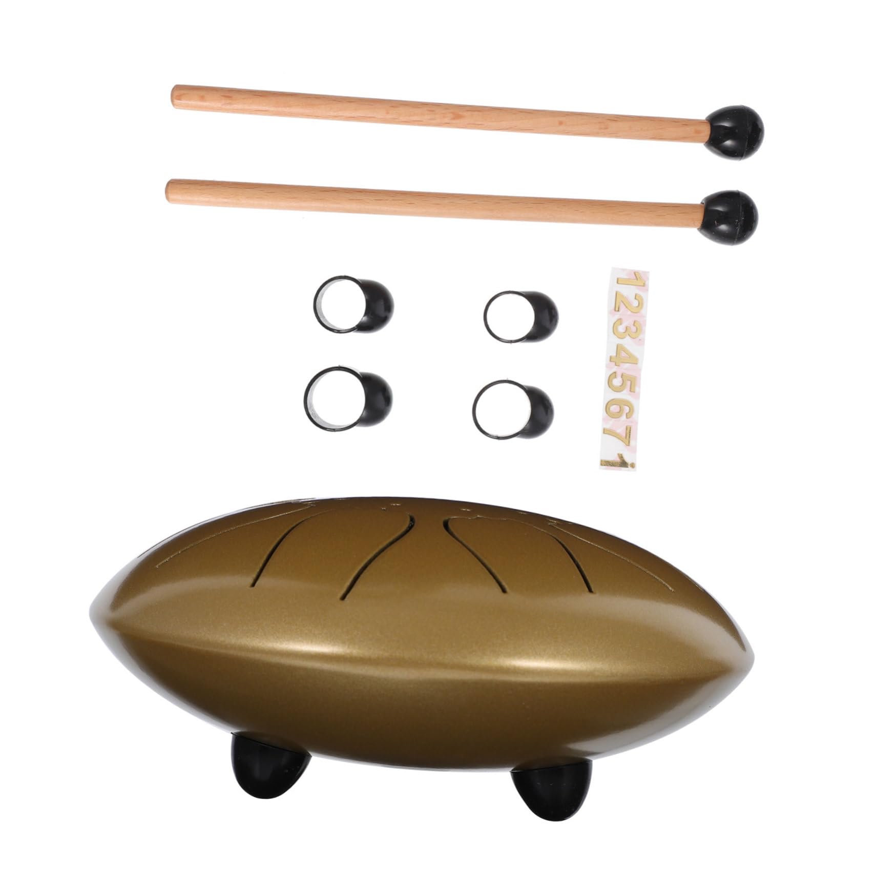 UKCOCO Tamburo Toni Manuale Scala per Batteria Elegante Bacchette Portatili Strumento Musicale Creativo Adatto per Educazione Musicale e Relax