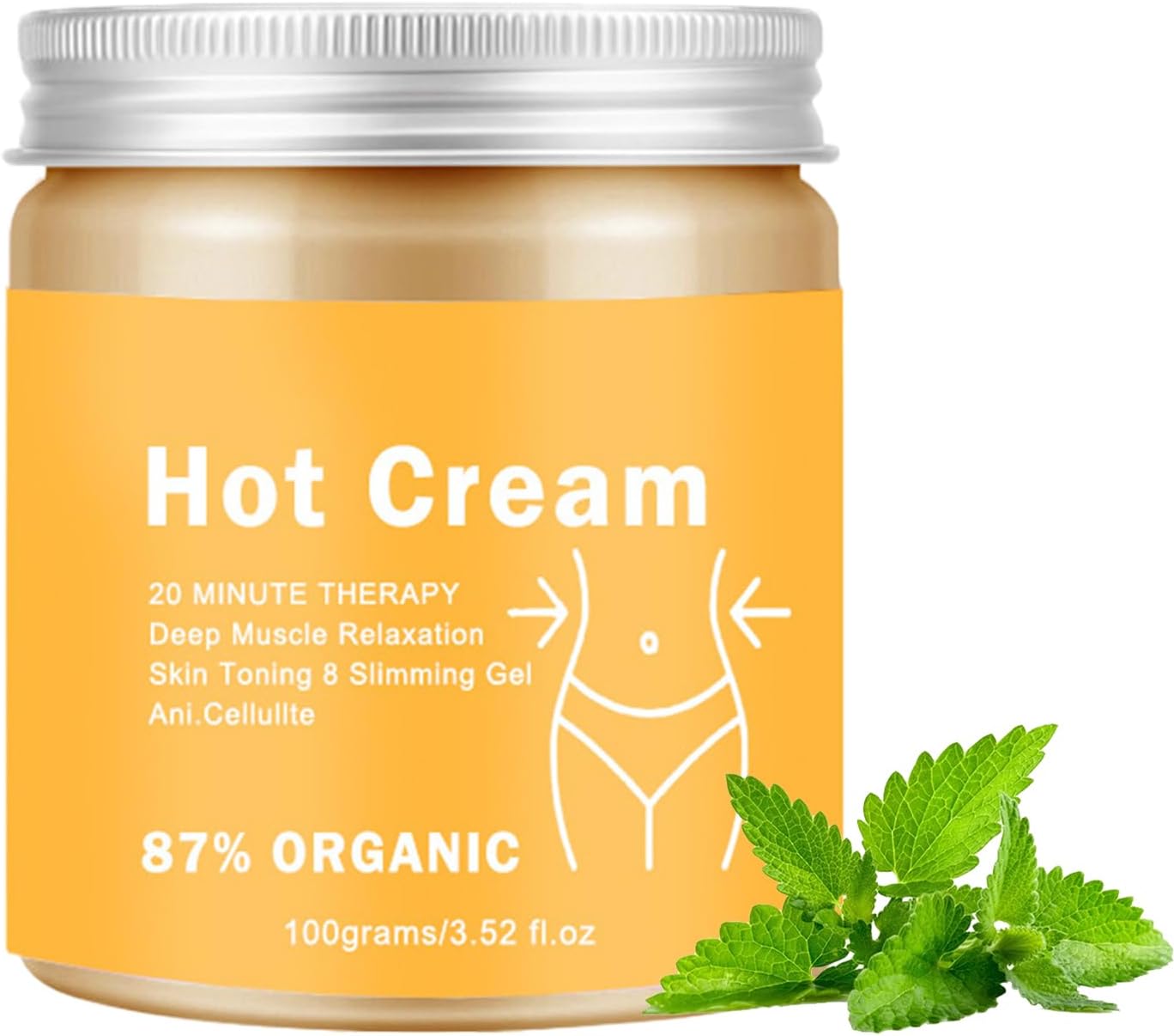 Transpiratiecrème | 110g Fitness Crème Voor Buikvet Verbranden | Verstevigende Lotion & Aanspannende Gel Voor Lichaam, Taille, Buik, Heupen En Benen