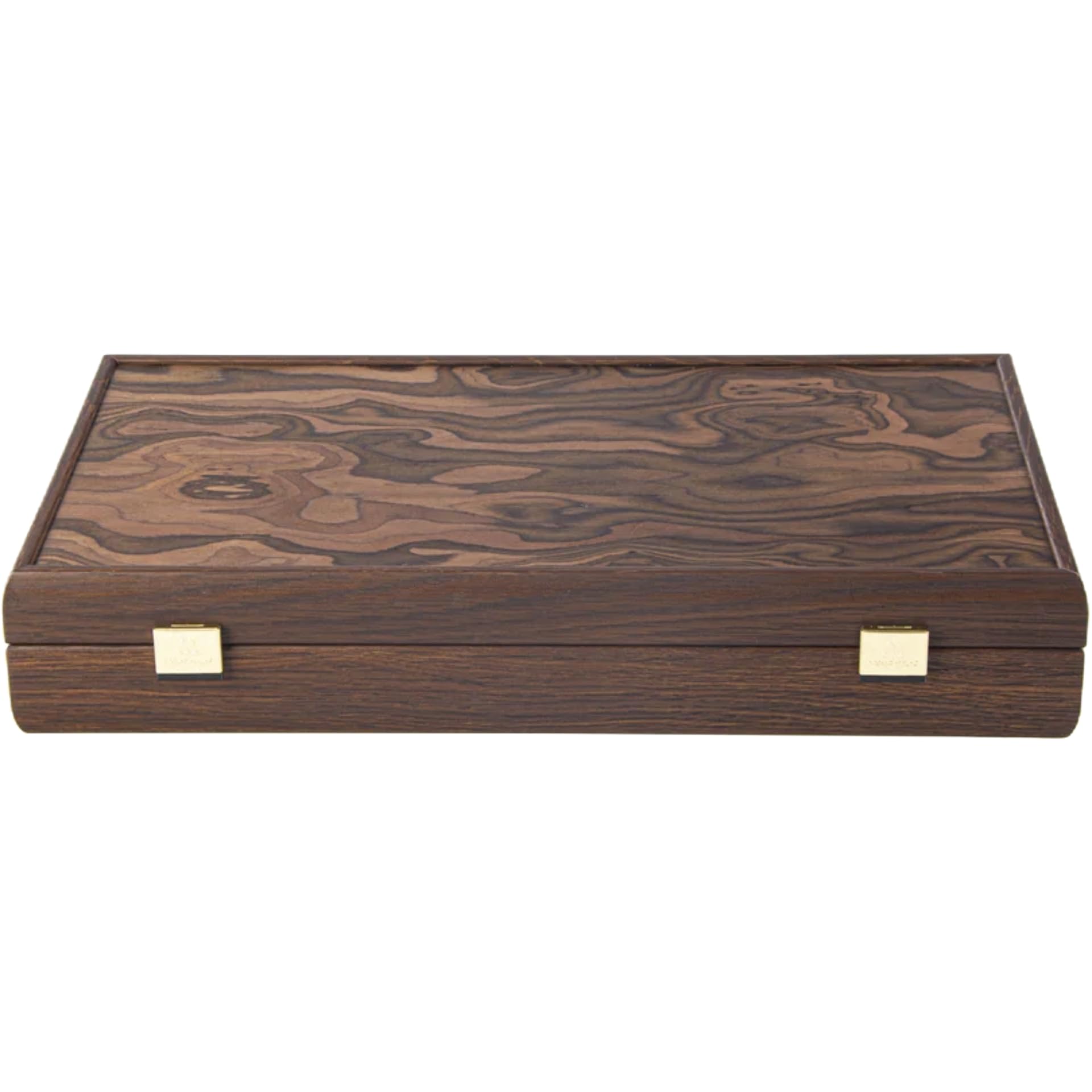 Manopoulos Luxury Poker Set - Oceanline Edition, Caja de Madera con Chapa de Burl Californiano, 300 Fichas de Póker, Interior de Terciopelo, 2 Juegos de Cartas.