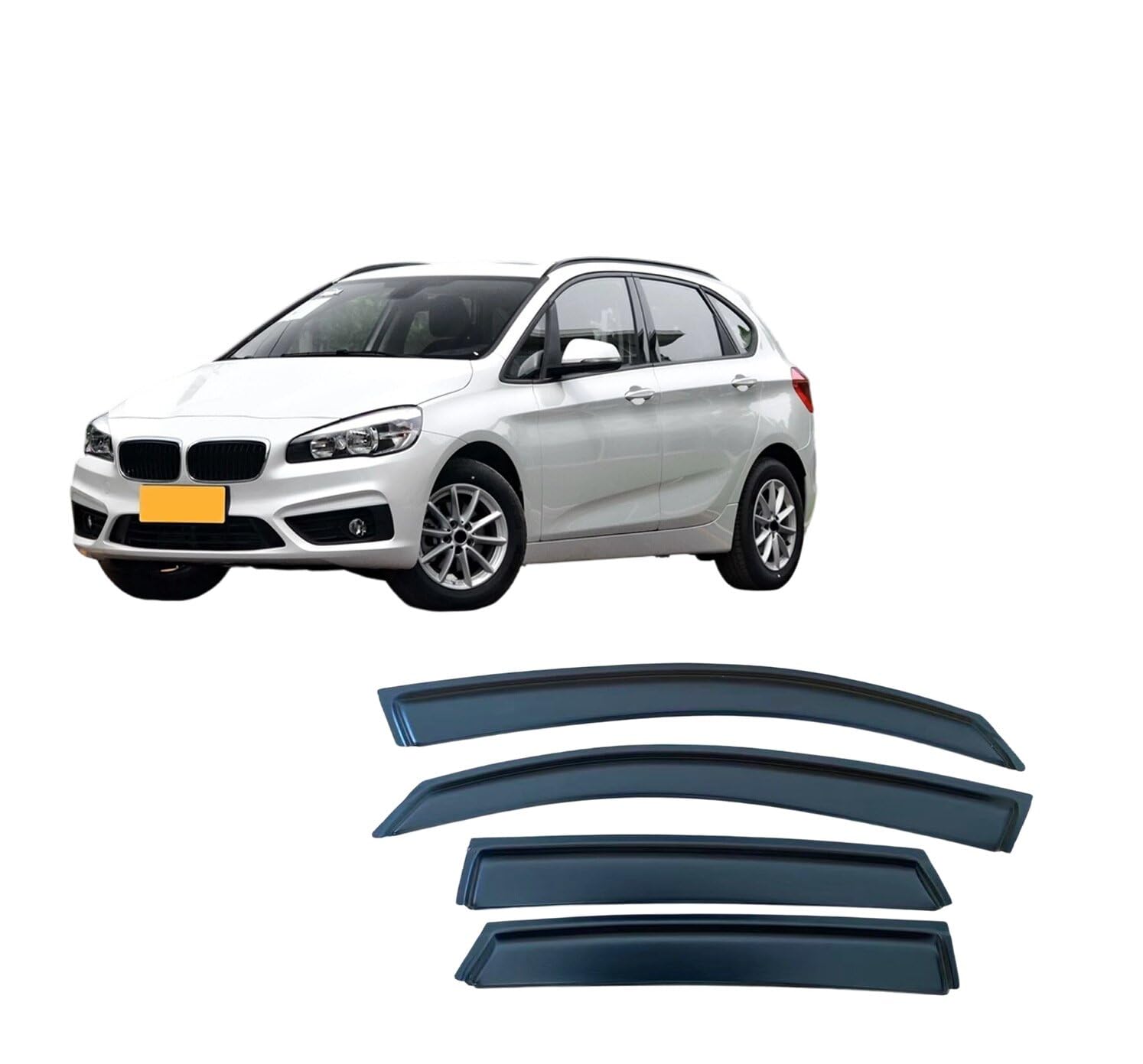 Déflecteurs BMW Série 2 Active Tourer stop buée et pluie lot de 4 caches-pluie