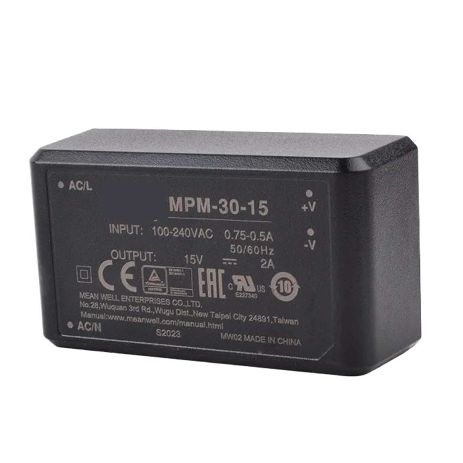 Module d'alimentation à découpage MPM-30-5V Mean Well 30W pour circuit imprimé