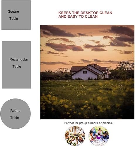 Miniatura 8 de Multicolor Manteles De Mesa Ilustración Clásica Wavessmall Picnic Mesa Resistente A Las Arrugas 30 X 30 Pulgadas