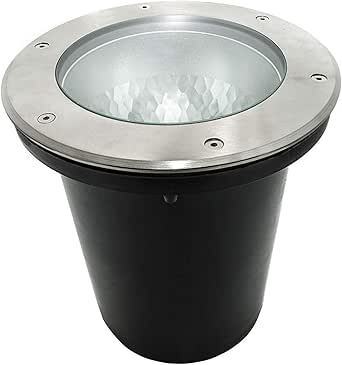 Faro Calpestabile LED Da Esterno - IP65, Incasso Terreno, E27, 4000K, Foro 19cm, Per Giardini E Viali - Foto 4