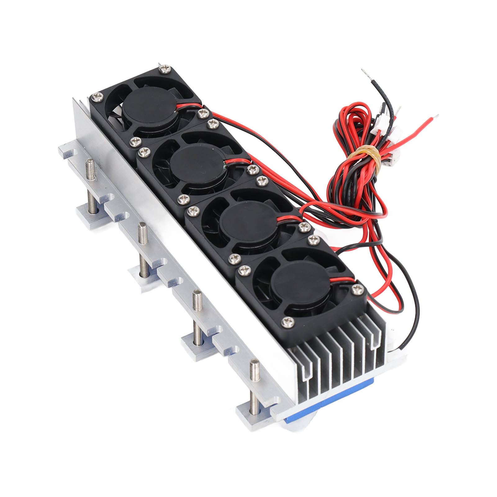 Jeanoko Módulo de Refrigeración de Alta Eficiencia Enfriador de Aire de 4 Núcleos para Proyectos de Semiconductores de Bricolaje y Equipos de Refrigeración Industrial