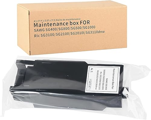 Miniatura 6 de Aomya Unidad de recogida de tinta residual, 1 paquete para impresora SAWGRASS SG400 SG800 SG500 SG1000 Ricoh GC41, tanque de tinta de residuos