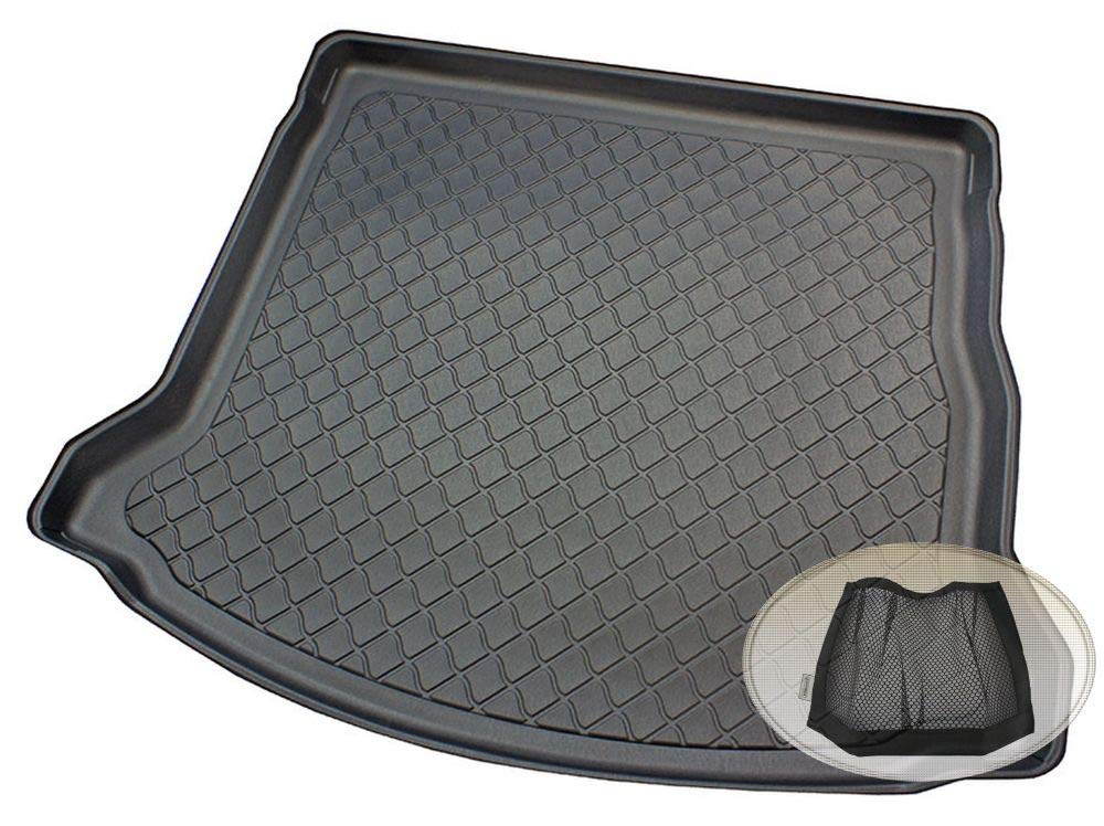 Z3121108 Gummierte Kofferraumwanne fahrzeugspezifisch + Klett-Organizer (Laderaumwanne, Kofferraummatte)