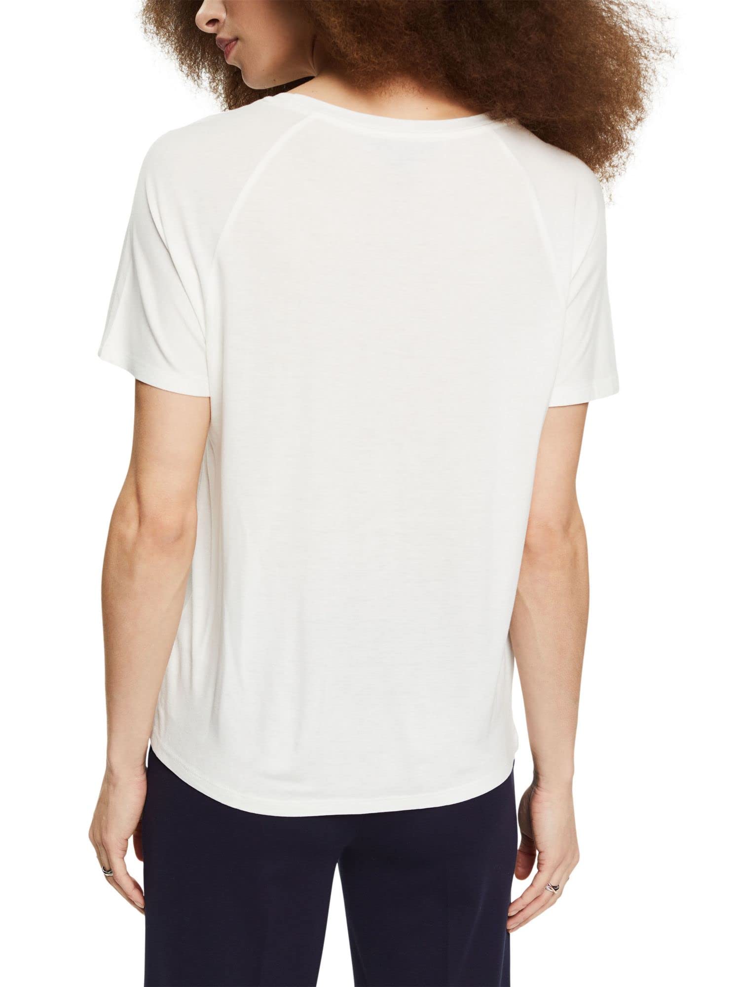 Image secondaire de T-Shirt Écru à Manches Courtes pour Femme - ESPRIT