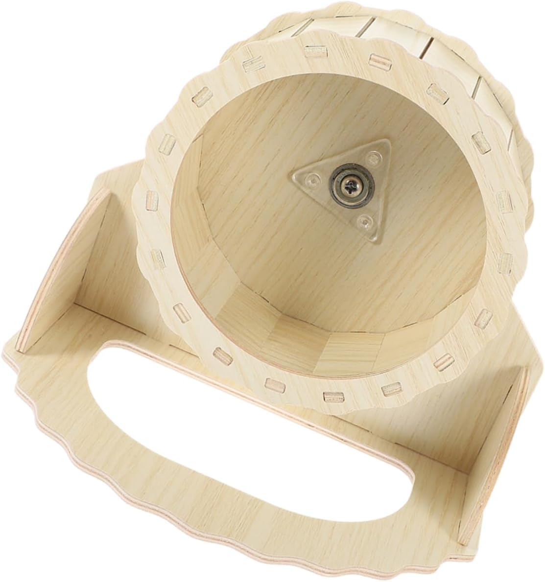 POPETPOP Silent Hamster Running Wheel Wood Exercise Wheel for Guinea Pigs Chinchillas and Hedgehogs Boredom Encourages Activity for Pets
