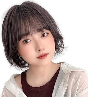 [ブライトララ] ウィッグ ショート レディース ボブ 自然 フルウィッグ かつら パーマ ウェーブ hf1918-FP