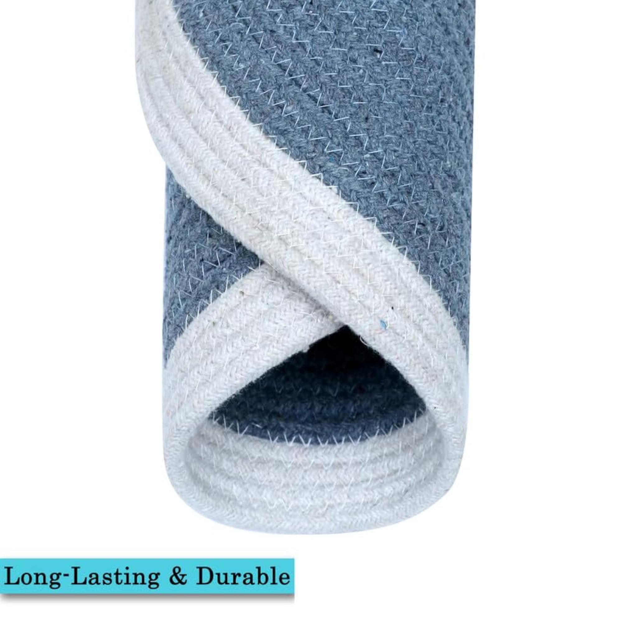 Large Round Bathroom Mat, Non-Slip and Mildew-Resistant
