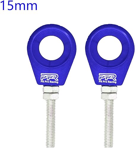 Vista 33 de Ajustador de tensor de cadena de 0.59 pulgadas, 2 piezas para motocross XR/CRF 50 70 KLX 110 50cc-160cc (negro)