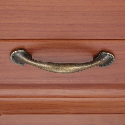 Miniatura 7 de dophee 4 tiradores de gabinete de bronce antiguo, tiradores de arco para armario de cocina, pomos de cajón, armario, armario, aparador, muebles con