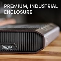 Vista 4 de SanDisk Professional Disco duro externo de escritorio G-Drive de 26 TB de clase empresarial – 7200 RPM Ultrastar HDD en el interior, USB-C (10Gbps)