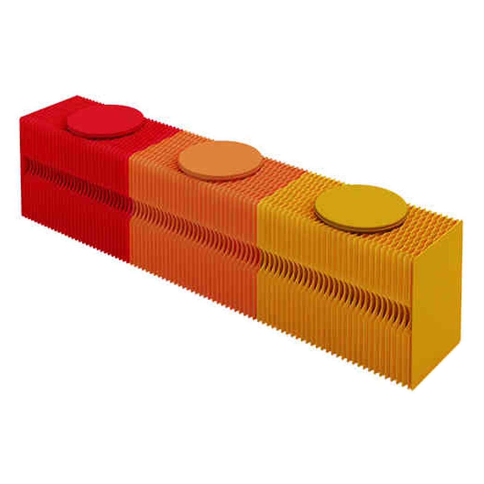 Banc réglable en papier kraft pliable pour résoudre le manque de place avec assise ronde