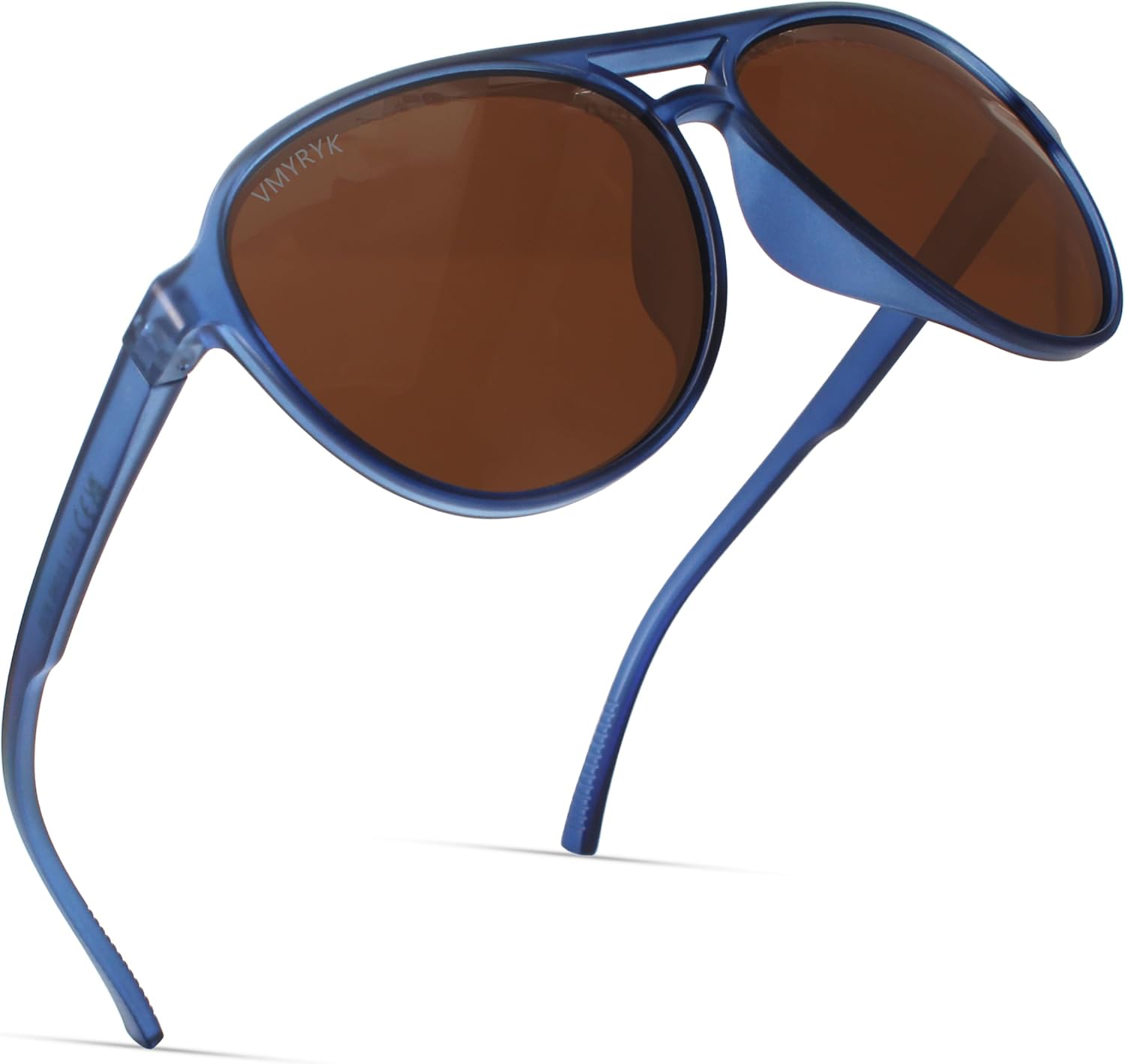Men Polarized Sunglasses for Mens and Womens,Aviator One-Bridge Square Retro Sun Glasses Fishing UV Protection