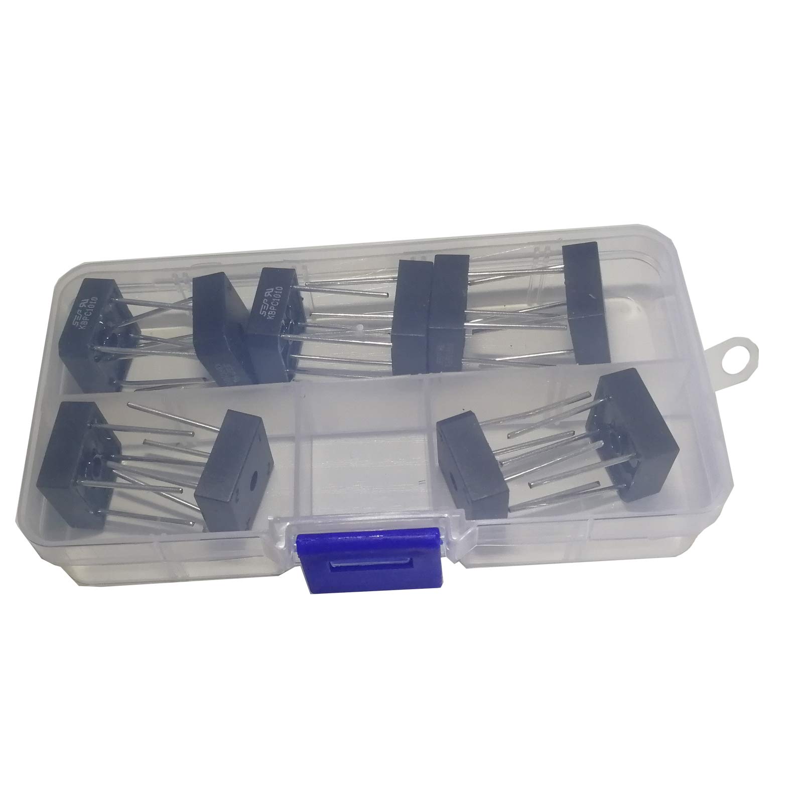 FAYLEZ 10PCS KBPC1010 Bridge Rectifier Silicon Diode Single Phase Full Wave 10 Amp 1000 Volt Electronic 4-Pin