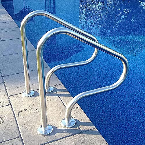 Barandal para piscina de acero inoxidable 304 con cubierta azul de 4ft